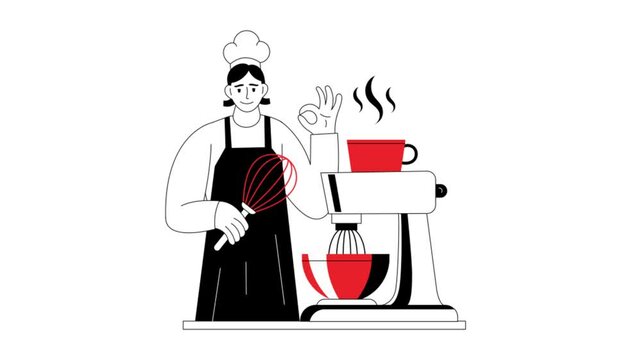 Coffee Brewing Animation MP4 File