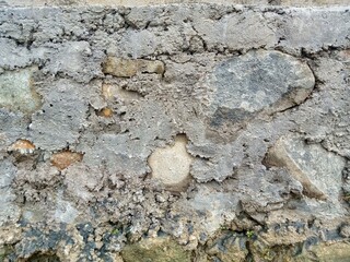 Rough Stone and Cement Wall Texture Background