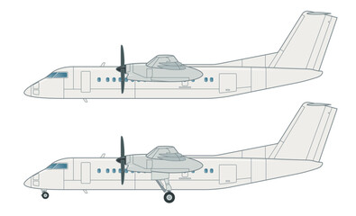 Zweimotoriges Regionalverkehrsflugzeug