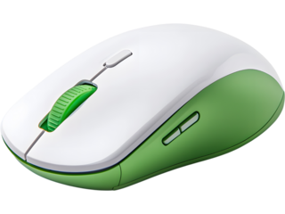 wireless computer mouse isolated on transparent background. Perfect for technology, office, and device design concepts.