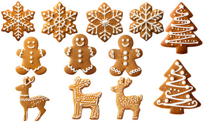Gingerbread Holiday Cookie Designs.