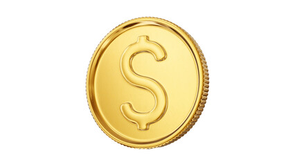 Vector illustration of a golden business success coin medal symbol set isolated on a white background