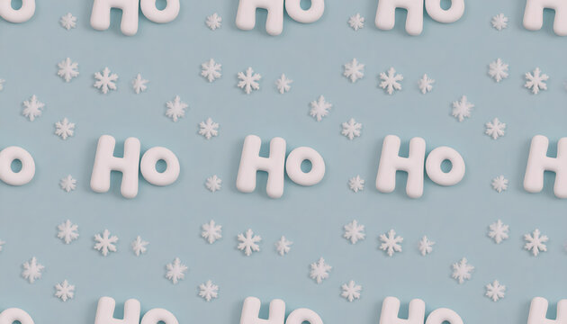 Retro festive repeat pattern spreads joyous vibes with groovy typography against cool swirling snow motif backdrop