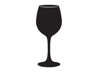 wine glass logo silhouette vector, various wine glasses silhouette vector illustration, wineglass or drink cocktails vector logo, wine drink glass logo silhouettes vector on white background