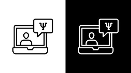 Consultation  White Icon Set Design