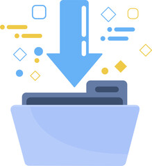 Download to Folder - Data Transfer and File Management Concept