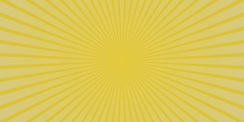 Obraz premium Bright Yellow Sunburst Rays Background with Fading Gradient and Radial Lines for Graphic Design Projects