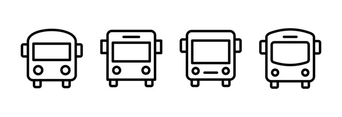 Bus icon vector illustration. bus sign and symbol. transport symbol