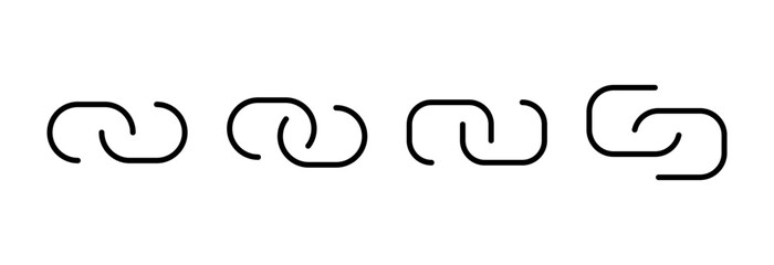 Link icon vector illustration. Hyperlink chain sign and symbol