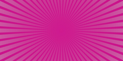 Vibrant Pink Radial Burst Background with Subtle Gradient Stripes for Dynamic Graphic Design and Retro Comic Book Art