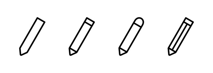 Pencil icon vector illustration. pen sign and symbol. edit icon vector