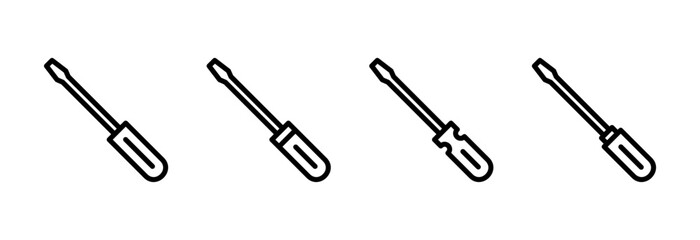 Screwdriver icon vector illustration. tools sign and symbol