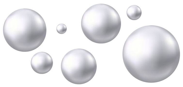 Shiny gray metal bubble.