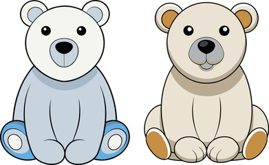 cute polar bear cartoon, arctic animal vector, winter wildlife illustration, adorable bear clipart, snow bear artwork, north pole animal design, cold climate cartoon, baby polar bear drawing, cartoon 
