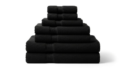 stack of black and white tawals