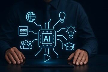 Artificial intelligence learning ecosystem connecting knowledge people and ideas