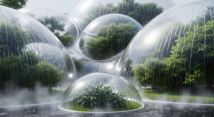 Futuristic Greenhouses - Sustainable Living in Bubble Domes.
