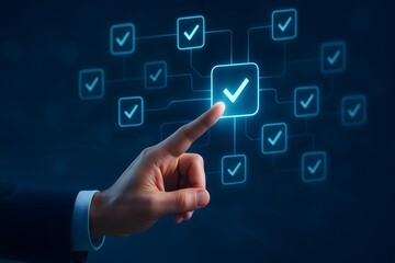 Centralized approval network concept with interconnected verification checks