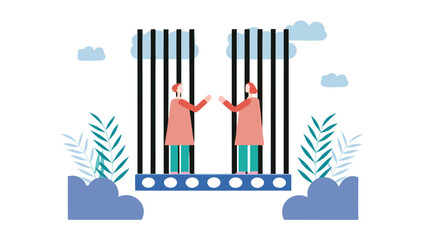 Dynamic red silhouettes against a backdrop of flowing vertical black motion lines evoking speed and energy