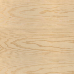 Long Light Brown Pine Wood Veneer with Polished Surface Close-Up Texture