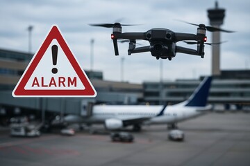 Drohnenalarm am Flughafen