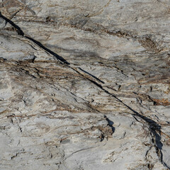 Layered Grey Rock Crystalline Texture Close-Up Texture