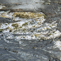 Natural Grey Rock Crystalline Texture Close-Up Texture