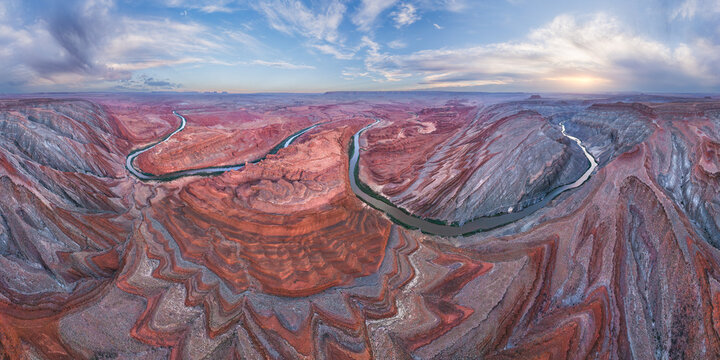 Serene landscape of Rio San Juan at sunset