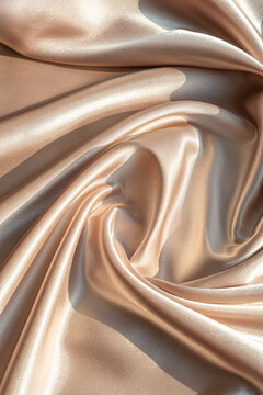 Luxurious silk drapery in soft velour texture
