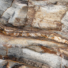 Foliated Rock Texture with Tonal Variation Close-Up Texture