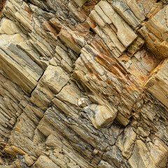 Warm Beige Rock Stratum Texture Close-Up Texture