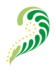 Naklejka premium Mexican traditional flower. Ethnic embroidery decoration. Ornate folk graphic, wallpaper element. Festive mexican floral motif. Vector illustration