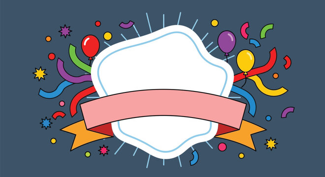 Celebrate special occasions with this colorful party announcement