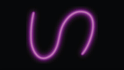 Neon pink curve line abstract background design