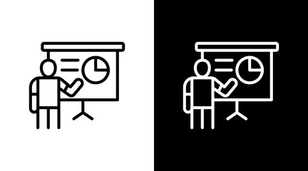 Training  White Icon Set Design