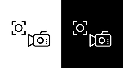 Recording  White Icon Set Design