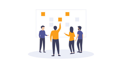 Diverse team of professionals collaborating on innovative marketing strategies brainstorming new ideas and solutions in a modern office setting