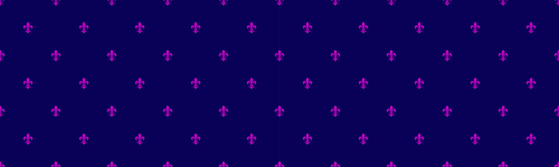 Abstract geometric pattern featuring a repeating motif of stylized purple arrows on a deep blue background.  Perfect for website banners, textiles, or as a subtle yet striking design element.