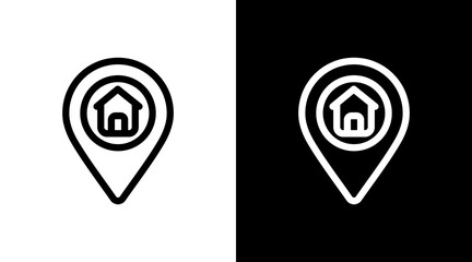 Address With Icon Set Design	