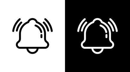 Bell With Icon Set Design	