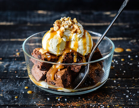 Salted Caramel Brownie Sundae