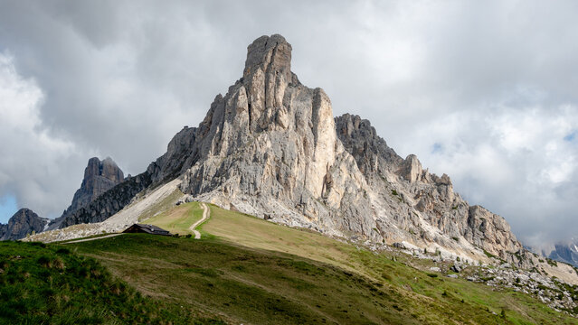 Monte Nuvolau at Passo Giau in the Dolomites, Italy