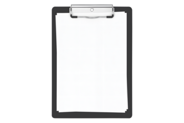 Blank clipboard isolated on a white background