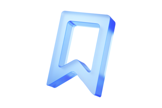 Bookmark social media Icon isolated on a white background