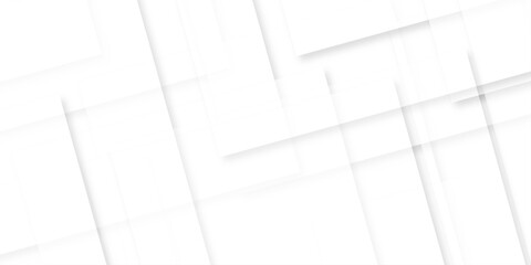 Vector minimal gray and white tech technology transparent square rectangle shape. seamless geometry paper triangle background. Space design concept. Decorative web layout design.	
