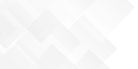 Abstract vector minimal tech gradient white, gray creative triangle geometric technology space rectangle randomly arranged white line background. paper web overlap presentation design.	
