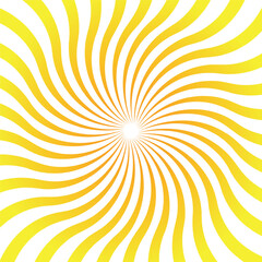 Yellow sunshine vector background. Abstract colorful sunburst design wallpaper for template banner business social media advertising. cartoon backdrop. sunlight in summer