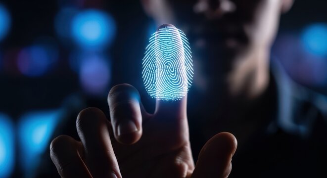 Digital fingerprint scan for biometric security and identity verification