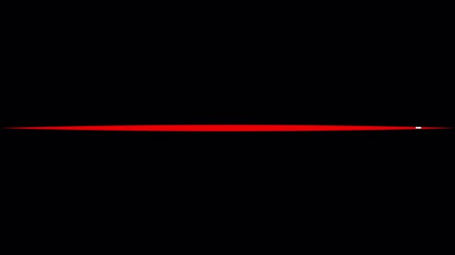 Red loading bar animation, futuristic progress line, glowing red beam loading indicator, sleek horizontal progress bar, minimal tech loading effect on black screen background. 4K