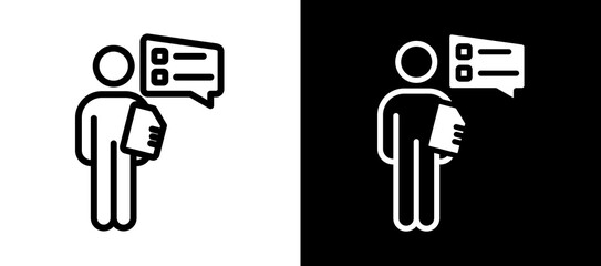 To Do List whiteblack icon